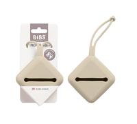 Estuche portachupetes BIBS, para guardar y transportar chupetes, se pueden guardar hasta tres chupetes, material de grado alimentario al 100% sin BPA. Vanilla