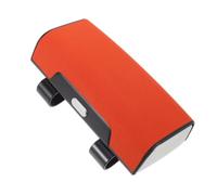 Estuche Portagafas para Visera de Coche ABS Gamuza Naranja | Diseño Cerrado Botón, Forro Suave y Protección contra Rayones, Almacenamiento Práctico para Interior