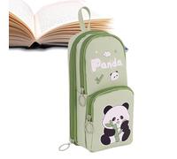 Estuche | Portalápices Capybara Panda - Estuche estético de 6 capas Estuche para lápices | Estuche para bolígrafos Capybara multicapa | Estuche Estuche para bolígrafos Capy, Verde, Consulte la
