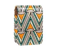 Estuche portátil con diseño de tipi bohemio para pintalabios, mini caja de almacenamiento para pintalabios, estuche organizador de lápices labiales con espejo para mujer, Varios colores, 9.5x2x7 cm/3.7x0.8x2.7 in
