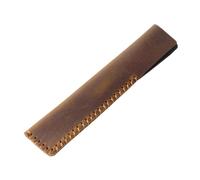 Estuche portátil de cuero para guardar bolígrafos, Estuche for bolígrafos de piel Multicolor 16,5x(3,5-4,5) cm(Brown,16.5x3.5cm)