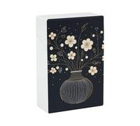 Estuche portátil impermeable para cigarrillos, de plástico, tamaño normal, con bolsillo, contenedor decorativo, funda de almacenamiento abatible para hombres y mujeres