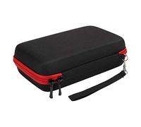 Estuche Portátil para Afeitadora, Bolsa de Almacenamiento para Afeitadora Eléctrica, Organizador de Estuche de Nylon y TPU con Resistencia a la Caída Impermeable para la Herramienta de (Negro y Rojo)