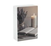 Estuche portátil para cigarrillos, impermeable, de plástico, tamaño normal, con bolsillo para cigarrillos, luz a vela, funda de almacenamiento abierta para hombres y mujeres