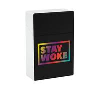 Estuche portátil para cigarrillos Stay Woke para hombres, mujeres, padres y papás.
