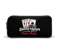 Estuche portátil para lápices con cremallera "Daddy's Future Poker Buddy"