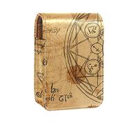 Estuche portátil para lápices de labios con fondo de alquimia de acuarela con espejo para mujeres, Varios colores, 9.5x2x7 cm/3.7x0.8x2.7 in