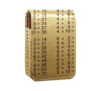 Estuche portátil para lápices de labios, mini caja de almacenamiento para lápices de labios, estuche organizador de lápices de labios con espejo para mujeres, mesas de multiplicación, color marrón, Varios colores, 9.5x2x7 cm/3.7x0.8x2.7 in