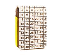Estuche portátil para lápiz labial, mini caja de almacenamiento de lápiz labial, organizador de lápiz labial con espejo para mujer, tabla de multiplicación, Varios colores, 9.5x2x7 cm/3.7x0.8x2.7 in