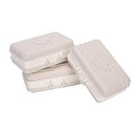 Estuche Portátil para Medicinas con Forma de Maleta, Soporte de Almacenamiento para Medicinas de Viaje, 3 Uds, 6 Pastillas Organizadoras de Rejilla, Caja para Pastillas, Ayudas para(beige)