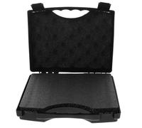 Estuche Portátil para Micrófono de Plástico Mediano Negro Protección Rígida | Organizador para Podcast y Actuaciones, Borde, Espuma Interna, para Músicos y Djs