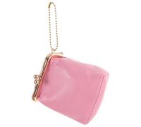 Estuche Portátil para Pintalabios Mini Cuadrado de Piel Ovina Rosa | Uso Diario y Camping, Cierre Seguro y Superficie Texturizada, Protege Cosméticos y Brillo Labial Color Aleatorio