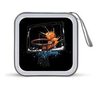 Estuche portátil para reproductor de baloncesto Slam Dunk CD con capacidad para 40 DVD, organizador de almacenamiento para viajes en coche, Estilo:, Talla única