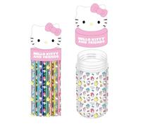 Estuche Portatodo Hello Kitty and Friends Unisex Infantil - Talla Única, Color Rosa, 1 Compartimento Cilíndrico con Tapa, Ligero y Resistente, Ideal para Colegio y Vuelta al Cole
