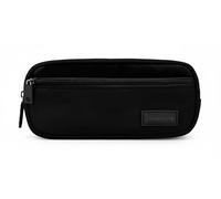 Estuche portatodo liderpapel duo 3 cremalleras con bolsillofrontal negro 220x90x70 mm - IK73