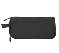 Estuche portatodo liderpapel minibag 2 cremalleras con bolsillo interior negro 210 x 100 x 70 mm - IK78