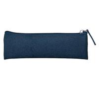 Estuche portatodo liderpapel Plano Estrecho una Cremallera 200x60 mm Azul Marino.