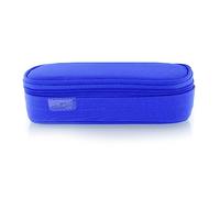Estuche Portatodo Mega con Cremallera y Solapa Interior Porta Bolígrafos y Bolsillocon Tarjeta Horario -Ref.59711-AO- Colorline by (Azul Oscuro)