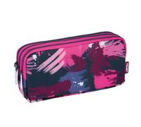 Estuche Portatodo Milan Arty Geo Rosa 3 Cremalleras