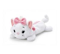 Estuche Portatodo Peluche Marie Disney Niña - Talla Única, 100% Poliéster Suave, Cremallera Superior, Color Blanco con Lazo Rosa, Licencia Oficial para Colegio y Vuelta al Cole