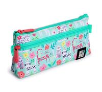 Estuche Portatodo Plano Grafoplas 2 Cremalleras Bits Bobs Design 23x10 cm escolar