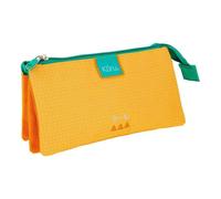 Estuche Portatodo Triple Plano Grafoplás Kūru Amarillo 22.5 x 12 x 14 cm