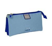Estuche Portatodo Triple Plano Grafoplás Kūru Azul Escolar