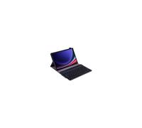 Estuche portfolio - JUSTIN - Samsung Tab S10 Lite - Teclado AZERTY extraíble - Negro - Funda protectora