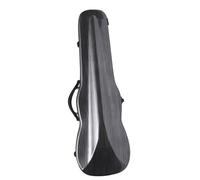 Estuche profesional para viola de 16 pulgadas, estuche rígido para viola de fibra de carbono con higrómetro, impermeable, liviano, correas dobles para los hombros, fácil de transportar (Color : Black