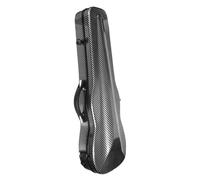 Estuche profesional para viola de 16 pulgadas, estuche rígido para viola de fibra de carbono con higrómetro, impermeable, liviano, correas dobles para los hombros, fácil de transportar (Color : Black