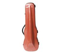 Estuche profesional para viola de 16 pulgadas, estuche rígido para viola de fibra de carbono con higrómetro, impermeable, liviano, correas dobles para los hombros, fácil de transportar (Color : Orang