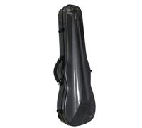 Estuche profesional para viola de 16 pulgadas, estuche rígido para viola de fibra de carbono con higrómetro, impermeable, liviano, correas dobles para los hombros, fácil de transportar (Color : Black