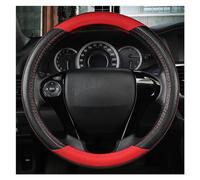 Estuche Protector Cubiertas para Volante Coche 38CM 15" Accesorios Cuero para Automóvil para Accord para City para Civic para Fit para Brio(Rojo)