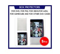Estuche protector de 5 piezas para DVD, PS2, Xbox, Wii, WiiU, GameCube, hecho a medida, transparente