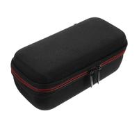 Estuche Protector de Audio EVA Negro Asa y Correa Portátil | Organización Interna Divisores, Bolsillos de Malla y Cierre Seguro, para Playa y Mochila