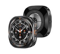 Estuche protector de metal for Samsung Galaxy Watch7 Ultra de 47 mm. Estuche protector for GALAXY ULTRA.(Black Orange)