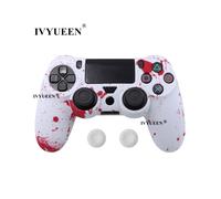 Estuche protector de silicona camuflaje Blood-19 Colors para mando Sony Dualshock 4 PS4 DS4 Pro Slim