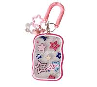 Estuche protector de tarjetas de silicona con múltiples bolsillos para pases de comedor escolares y organizadores de tarjetas clave Bolsas protectoras para estudiantes Estuche expositor