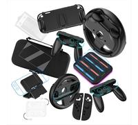 Estuche protector Host Grip para Switch 2, bolsa de almacenamiento, base de carga y volante inalámbrico para Switch 2