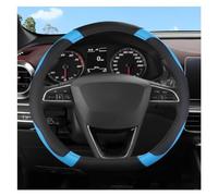 Estuche Protector O Forma D Forma 38CM Cubiertas De Volante De Coche Accesorios Interiores para Seat para Toledo para Arona para Leon(Blue D Shape)