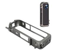 Estuche Protector para Cámara de Acción para X4, Estuche Protector para Cámara de Aleación de Aluminio con Orificios Roscados de 1/4, Puertos Dobles para Zapata Fría