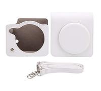 Estuche Protector para Cámara Fujifilm Instax Square SQ1, Bolsa de Cuero PU Suave con Correa para el Hombro, Cubierta de Tipo Desmontable, Protección para su Cámara contra Rasguños (Blanco)