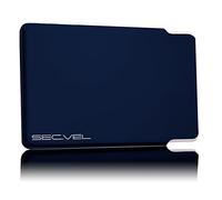 Estuche protector patentado | RFID NFC y bloqueador de campo magnético | Protección de tarjeta para tarjeta de crédito, tarjeta de identificación | Protección de datos al 100 % comprobada por CTC/advanced (miembro de RW TÜV Group) | Marino