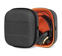 Estuche Protector rígido Geekria Compatible con AKG K340, K240 Studio, K242, K271, K272, K142, Bolsa de Viaje de Repuesto con Almacenamiento de Cable (Gris Oscuro)