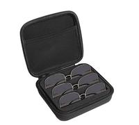 Estuche que lleva del viaje de las lentes, gafas de a prueba | Bolsa resistente a los golpes y a los arañazos para gafas de con, estuche organizador con cremallera