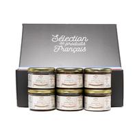 Estuche Quintaesencia - Alianza Foie Gras & Magret ahumado (6 × 180 g) - Relé Gourmet | Artesanal francés del suroeste | Sin conservantes, aditivos ni colorantes | Regalo Gastronómico & Fiestas