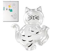 Estuche Recolector De Pelo De Gato Forma De Gatito Transparente Magnético