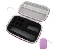 Estuche Refrigerado para Insulina Asa, Púrpura, 19,5x12,5x6cm | EVA y Esponja, Compartimentos Espuma, Cierre Cremallera, para Glucómetros y Plumas