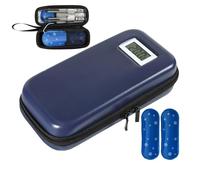 Estuche Refrigerador para Medicación - Fría Medicamentos con Compresas Frías Incluidas,Estuche Organizador Ajustable con Indicador De Temperatura para Viajes De Negocios Escuela Y Exteriores