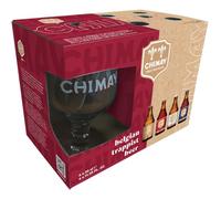 Estuche regalo Chimay 4 especialidades + copa